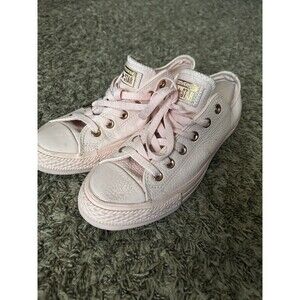 Unisex Low top Women 9 Men 7 Converse Chuck Taylor All Star Pink Leather Sneaker